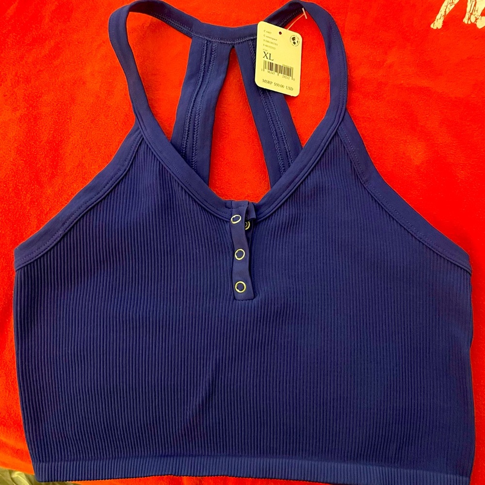 NWT Free people BRALETTE. Buttons are functional